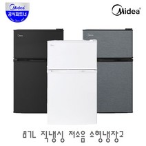 87L 2도어 저소음 미니 소형 냉장고 MR-87L /냉동실 원룸, 블랙