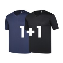 [1+1] 시원한 스판 브이넥 기능성 쿨링 반팔티셔츠 1+1판매이벤트