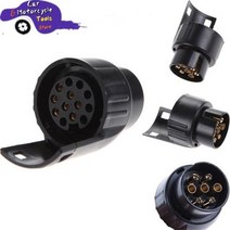전기 변환기 12 v 플라스틱 트레일러 어댑터 커넥터 7 핀 13 핀 캐러밴 어댑터 towbar 견인 소켓