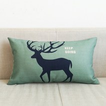 북유럽 자동차 40x60 세트 쇼파 거실 대차 허리베개 바디필로우인형, C05-삼림사슴 1