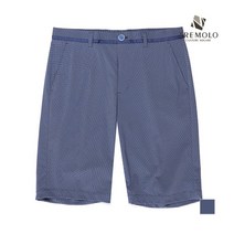 인디안 TREMOLO 블루 나일론 폴리 혼방 마이크로 체크 반바지__TRNDSUY5241