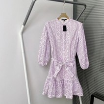 펀칭원피스 휴양지 바캉스 보라색 원피스 동남아 흰원피스 세부 여름옷 여행옷 발리 해외여행