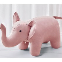동물 스툴 애니멀 미니 의자 키즈 코끼리 강아지 송아지 인테리어 카페 미용실 네일샾, 코끼리_핑크