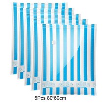랩핑기 여행용 전기 진공 저장 펌프 집 옷 담요 휴대용 손 수비드 식품 보호기 진공, 5pcs-80x60cm