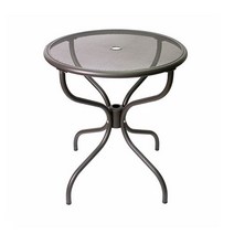 체어아울렛 초코망투 테이블(전기도금) 원형테이블 야외용테이블, 850파이(초코))
