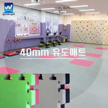 40mm 유도 주짓수 체육관 충격완화 층간소음방지 스포츠 퍼즐매트 우리매트, 02. 적색+녹색(양면)