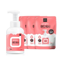 답이답이다 포밍핸드워시 피치향 용기500ml 1개 + 리필400ml 3개, 단품