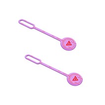 완벽한 퍼팅 골프볼마커 뒤집으면 트릭킹 2P구성, 퍼플+퍼플