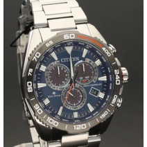 Citizen 복어 Land CB5034-82L 크로노그래프 사파이어 크리스탈 월드 타임 시계
