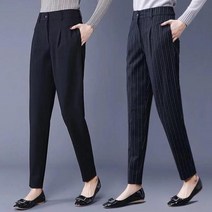 요즘에 빅사이즈 배기 팬츠 캐주얼 여성 팬츠 여자 하이 웨이스트 블랙 와이드 팬츠