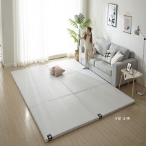 파스텔드림 항균 폴더매트 3단 4단 층간소음 놀이방 아기 유아 거실 매트, 1_코벤트리 그레이, 2. 3단140(140x304)