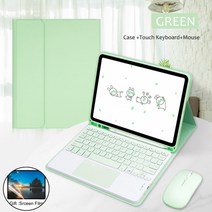 ebook리더기 이북 북 전자책 단말기 전자북매직 키보드 무선 마우스 아이패드 프로 11 케이스 2021 에어 5 4 10.2 9th 10th 세대 미니 6 블루투스, 17 Green C, 01 2022 iPad 10th Gen