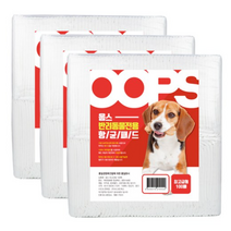 웁스 최고급형 애견 향균 배변패드 20g 40 x 50 cm 라벤더향 100매, 6팩