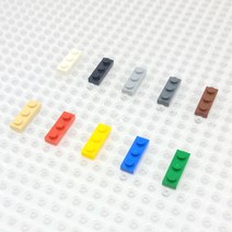 요고요 레고 호환 부품 커스텀 벌크 브릭 블럭 타일 플레이트 100G 소포장 패키지, [플레이트 1 x 3] 베이지 100G