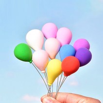 프로사부작 풍선픽5개 화분픽 미니어처 홈가드닝 화분소품 테라리움 선반 장식 화분꾸미기 미니소품, 풍선픽5개랜덤