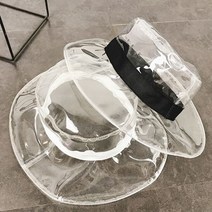 에블 대박걸 투명 PVC 벙거지모자