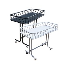 미니매대 행사용 철제 매대, 70-11 미니매대, 브레이크4개, 흑색