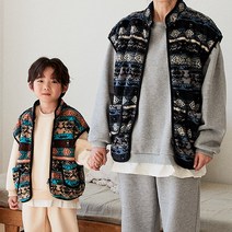 [꼼마제이] 에스닉 조끼 (with MOM) (기모)
