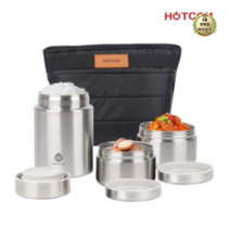 라이브잇 핫콤 프리미엄 스텐레스 보온 도시락 HCL-1050, 25세트, 혼합 색상