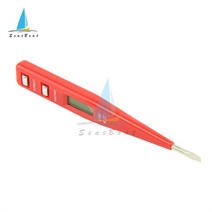 전압계 전기 표시기 디지털 테스트 연필 AC DC 12V-250V 소켓 벽 전원 콘센트 전압 감지기 센서 펜, 02 Red