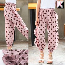 헬로가든 물결도트 바지