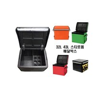 30L 43L스티로폼 경량 탑박스 배달가방 배달통, 43L블랙