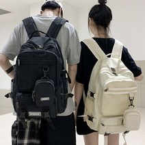 남여공용 빅사이즈 백팩 파우치포함 캐주얼백팩 2색
