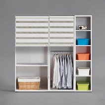 이라네 롤스크린 드레스룸 선반 세트 1800 착불, 브라운, C타입