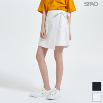 스파오 SPAO 린넨 랩 미니 스커트_SPWH924G26