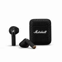 가성비 블루투스 이어폰 Marshall-MINOR III 진정한 무선 블루투스 헤드셋 5.0 인이어 소음 감소 고충실도, 01 Black