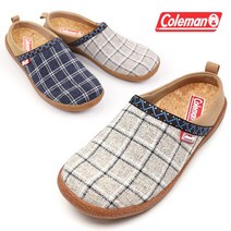 그래고 콜맨 coleman 로티스 체크패턴 남자 여자 커플 실내화 캠핑화 슬리퍼
