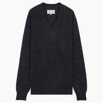 메종마르지엘라 (당일) 22FW 메종 마르지엘라 스티치 다크 그레이 브이넥 여성 니트 S51HA1197 S1802 1855M