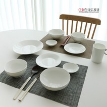 한국도자기 명품 누보 2인세트 도자기 화이트 식기 부부 신혼 그릇세트, 누보 2인세트 선물 포장