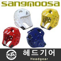 상무사 태권도 헤드기어 머리보호대, 백색 L (White L)