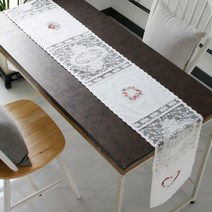 하트 자수 러너 - 6인