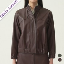 [올리비아로렌] 밴드셔링 포인트 가죽 점퍼 VOCCLXF8111 NC창원점