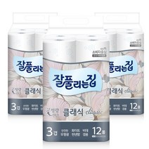 잘풀리는집 3겹 비데겸용 27m 12롤 3팩