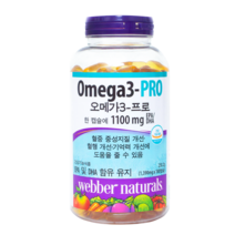 웨버네추럴 오메가3 프로 1390mg x 180캡슐 6개월분 혈중중성지질 개선 도움