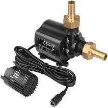 모터 펌프 가정용 농업용 소형 수중 워터 브러시리스 12v 800lh 어항 물 순환 방수, 없음