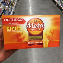 Metamucil Daily Fibre Orange Smooth 메타무실 천연식이섬유 오렌지 스무스 30개입x2팩, 1개