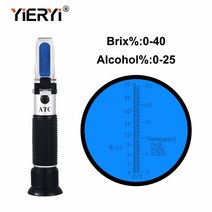 비파괴 당도 고정밀Yieryi-신제품 브랜드 0 ~ 100% 브릭스 40% 알코올 맥아 즙 비중 굴절계 과일 주스 와, 한개옵션0