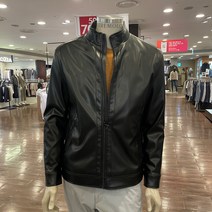 트레몰로 (주)세정 어반 남성 *22년 F/W 가을 겨울 자연친화적 에코 레더 블랙 인조 가죽 점퍼 TRNJIYF8101 -7881 + 인디안 신사양말 증정