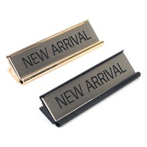 [미스릴리] 스탠드형 NEW ARRIVAL 안내 사인 명찰 안내판, 기본, 골드