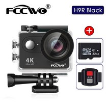 웨어러블캠 초소형 바디캠 가성비액션캠 fccwo h9r eis 액션 울트라 hd 4k 60fps 와이파이 2.0 인치 170d 수중 방수 헬멧 비디오 녹화 스포츠, h9r 블랙 32기가, 기준