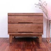 VERDE kakao 고무나무 원목 침실 미니 600 2단 침대 협탁 월넛