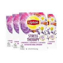 멀티비타민 Lipton Stress Therapy Herbal Supplement Tea Bags For a Relaxing Hot Beverage Cinnamon Chamomil