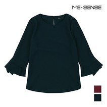 미센스 진주 플레어 소매단 블라우스_MA99BLM103Z