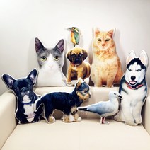 반려동물 강아지 고양이 반려견 반려묘 사진으로 만든 쿠선 맞춤제작 사진쿠션, 스웨이드, 양면 인쇄