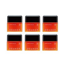 Number Three DEUXER 미디엄 소프트 왁스 3 80g(2.8oz), 80 그램 (x 6)