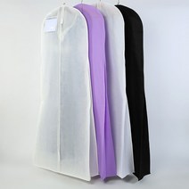 옷커버 먼지방지 의류 보관 부직포 덮개 롱패딩 길이 180cm 웨딩 드레스 가방 의류 커버 먼지 신부 가운 머, 02 WHITE_01 180-78-21cm
